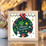 Merry Christmas 8 – Paper Cut Light Box File - Cricut File - 20x20cm - LightBoxGoodMan - LightboxGoodman