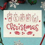 Merry Christmas Card - Cricut File - Svg, Png, Dxf, Eps - LightBoxGoodMan - LightboxGoodman