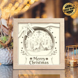 Merry Christmas Deer 3 – Paper Cut Light Box File - Cricut File - 8x8 inches - LightBoxGoodMan - LightboxGoodman