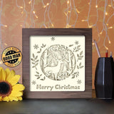 Merry Christmas Deer - Paper Cutting Light Box - LightBoxGoodman - LightboxGoodman