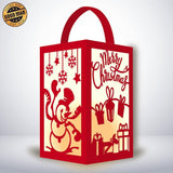 Merry Christmas - Paper Cut Lantern File - Cricut File - 10x16cm - LightBoxGoodMan - LightboxGoodman