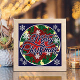 Merry Christmas – Paper Cut Light Box File - Cricut File - 20x20cm - LightBoxGoodMan - LightboxGoodman