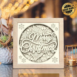 Merry Christmas – Paper Cut Light Box File - Cricut File - 20x20cm - LightBoxGoodMan - LightboxGoodman