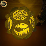 Merry Christmas - Pentagon 3D Lantern File - Cricut File - LightBoxGoodMan - LightboxGoodman