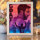 Messi – Paper Cut Light Box File - Cricut File - 20x26cm - LightBoxGoodMan