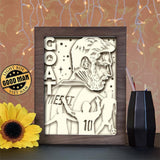 Messi - Paper Cutting Light Box - LightBoxGoodman - LightboxGoodman