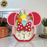 Mickey Couple - Minnie Easter Basket Papercut Lightbox File - Cricut File - 7,7x8,4 Inches - LightBoxGoodMan - LightboxGoodman