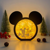 Mickey Love 2 - Paper Cut Mickey Mouse Light Box File - Cricut File - 6,3x7,3 Inches - LightBoxGoodMan - LightboxGoodman