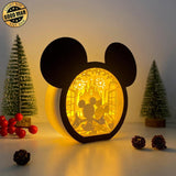 Mickey Love 2 - Paper Cut Mickey Mouse Light Box File - Cricut File - 6,3x7,3 Inches - LightBoxGoodMan - LightboxGoodman