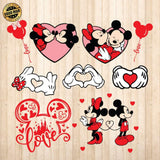 Mickey Love - Cricut File - Svg, Png, Dxf, Eps - LightBoxGoodMan - LightboxGoodman