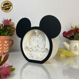 Mickey Love - Paper Cut Mickey Mouse Light Box File - Cricut File - 6,3x7,3 Inches - LightBoxGoodMan - LightboxGoodman