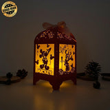 Mickey - Paper Cut Lantern File - Cricut File - 10,5x20,6cm - LightBoxGoodMan - LightboxGoodman