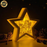 Mickey Xmas - Paper Cut Star Light Box File - Cricut File - 20x21cm - LightBoxGoodMan - LightboxGoodman