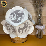 Mid Autumn - Pentagon 3D Lantern File - Cricut File - LightBoxGoodMan - LightboxGoodman