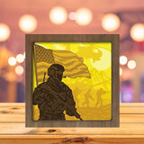 Military - Paper Cutting Light Box - LightBoxGoodman