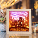 Minecraft – Paper Cut Light Box File - Cricut File - 20x20cm - LightBoxGoodMan