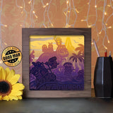 Minions 2 Square - Paper Cutting Light Box - LightBoxGoodman - LightboxGoodman