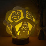 Minions - Pentagon 3D Lantern File - Cricut File - LightBoxGoodMan