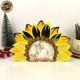 Mom 1 - Sunflower Mom Papercut Lightbox File - 9.8x6.5" - Cricut File - LightBoxGoodMan - LightboxGoodman