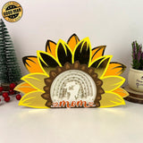 Mom 2 - Sunflower Mom Papercut Lightbox File - 9.8x6.5" - Cricut File - LightBoxGoodMan - LightboxGoodman