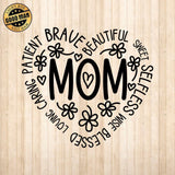 Mom Heart - Cricut File - Svg, Png, Dxf, Eps - LightBoxGoodMan - LightboxGoodman