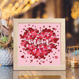 Mom Heart – Paper Cut Light Box File - Cricut File - 8x8 inches - LightBoxGoodMan