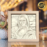 Mona Lisa – Paper Cut Light Box File - Cricut File - 8x8 inches - LightBoxGoodMan - LightboxGoodman