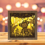 Monkey Jungle - Paper Cutting Light Box - LightBoxGoodman - LightboxGoodman