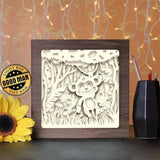 Monkey Jungle - Paper Cutting Light Box - LightBoxGoodman - LightboxGoodman