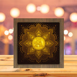 Monogram Mandala - Paper Cutting Light Box - LightBoxGoodman - LightboxGoodman