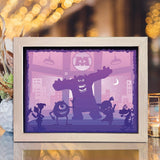 Monster Inc 1 – Paper Cut Light Box File - Cricut File - 20x26cm - LightBoxGoodMan - LightboxGoodman