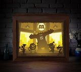 Monster Inc 1 – Paper Cut Light Box File - Cricut File - 20x26cm - LightBoxGoodMan - LightboxGoodman