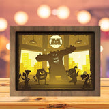 Monster INC 1 - Paper Cutting Light Box - LightBoxGoodman