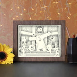 Monster INC 1 - Paper Cutting Light Box - LightBoxGoodman - LightboxGoodman