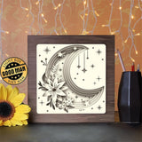 Moon Flower - Paper Cutting Light Box - LightBoxGoodman - LightboxGoodman