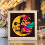 Moon Witch – Paper Cut Light Box File - Cricut File - 20x20cm - LightBoxGoodMan