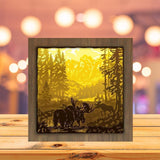 Moose Square - Paper Cutting Light Box - LightBoxGoodman