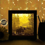 Moose Square - Paper Cutting Light Box - LightBoxGoodman - LightboxGoodman