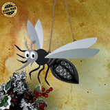 Mosquito - 3D Mosquito Lantern File - 7.8x9.9" - Cricut File - LightBoxGoodMan - LightboxGoodman