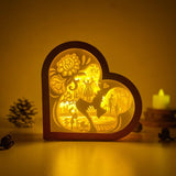 Mother 2 - Heart Papercut Lightbox File - 6,2x6,4