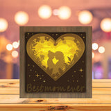 Mother And Daughter - Paper Cutting Light Box - LightBoxGoodman