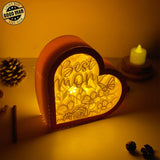 Mother Day 2 - Heart Papercut Lightbox File - 6,2x6,4" - Cricut File - LightBoxGoodMan - LightboxGoodman