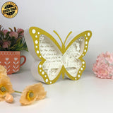 Mother's Day - Butterfly Papercut Lightbox File - 6.6x9.2" - Cricut File - LightBoxGoodMan - LightboxGoodman