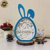 Mother's Day - Paper Cut Bunny Light Box File - Cricut File - 6.4x10.9 Inches - LightBoxGoodMan - LightboxGoodman