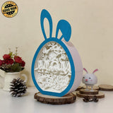 Mother's Day - Paper Cut Bunny Light Box File - Cricut File - 6.4x10.9 Inches - LightBoxGoodMan - LightboxGoodman