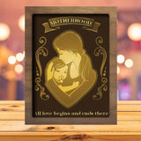 Motherhood - Paper Cutting Light Box - LightBoxGoodman - LightboxGoodman