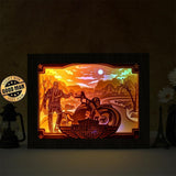 Motor Harley Davidson Cycles – Paper Cut Light Box File - Cricut File - 20x26cm - LightBoxGoodMan - LightboxGoodman