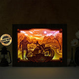 Motor Harley Davidson Cycles – Paper Cut Light Box File - Cricut File - 20x26cm - LightBoxGoodMan - LightboxGoodman