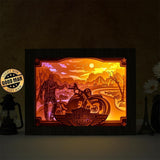 Motor Harley Davidson Cycles – Paper Cut Light Box File - Cricut File - 20x26cm - LightBoxGoodMan - LightboxGoodman