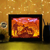 Motor Harley Davidson Cycles - Paper Cutting Light Box - LightBoxGoodman - LightboxGoodman